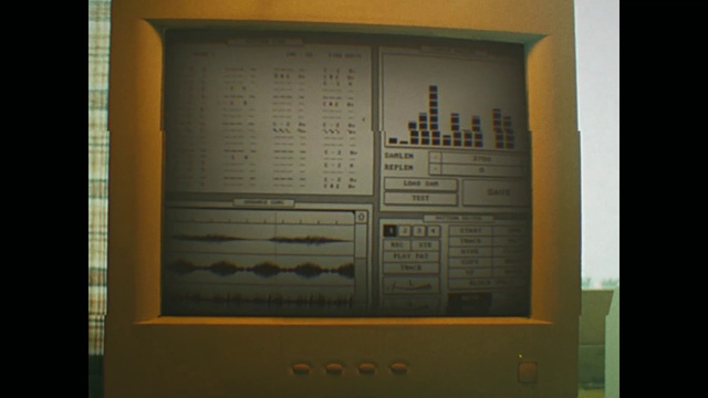 Video Reference: Font, Technology, Machine, Audio equipment, Electronic instrument, Rectangle, Display device, Multimedia, Room