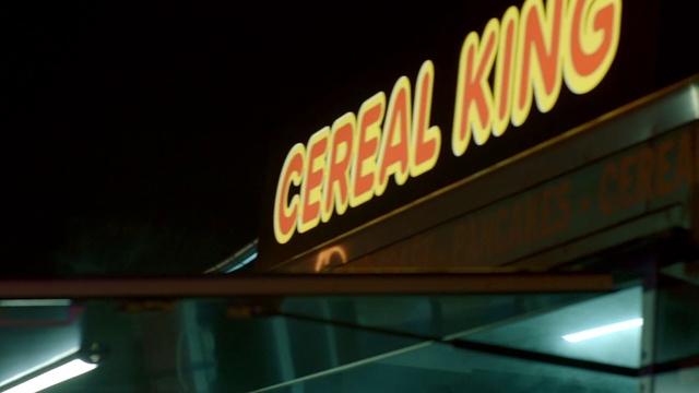 Video Reference: Building, Font, Electronic signage, Facade, Neon, Signage, Neon sign, Sign, Logo, Graphics