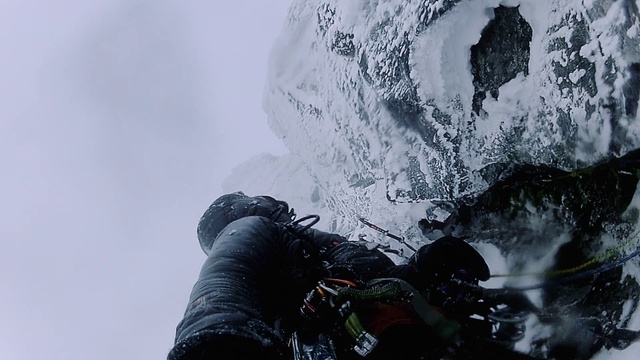 Video Reference: World, Slope, Glacial landform, Freezing, Sky, Geological phenomenon, Ice cap, Recreation, Mountain range, Mountaineer