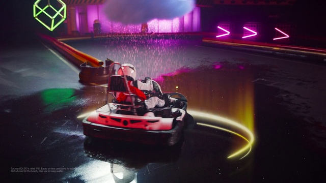 Video Reference: Wheel, Automotive lighting, Vehicle, Automotive design, Purple, Bumper, Automotive tire, Entertainment, Magenta, Headlamp