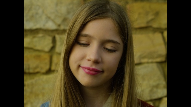 Video Reference: Forehead, Nose, Cheek, Skin, Lip, Smile, Eyebrow, Eyelash, Flash photography, Plant