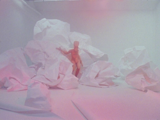 Video Reference: Petal, Toy, Dress, Pink, Magenta, Linens, Peach, Art, Bed sheet, Fashion accessory