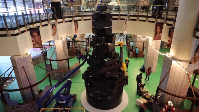 Video Reference: Interior design, Flooring, Floor, Building, Leisure, Engineering, Event, Machine, Couch, City