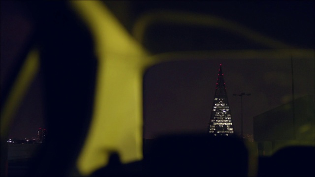 Video Reference: Building, Electricity, Sky, Tower, Skyscraper, Tints and shades, Tower block, City, Midnight, Electric blue