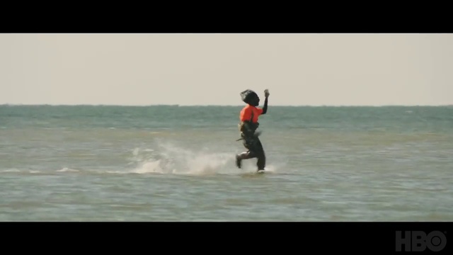 Video Reference: Water, Sky, Surfing, Surfboard, Lake, Surfing Equipment, Horizon, Wind wave, Towed water sport, Knee
