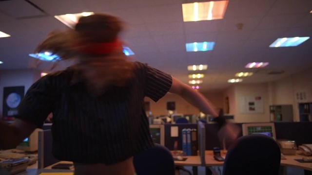 Video Reference: Shoulder, Entertainment, Hat, Event, Fun, Chair, Leisure, Crowd, T-shirt, Room