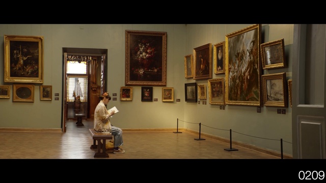 Video Reference: Picture frame, Wood, Art, Flooring, Building, Sculpture, Event, Hardwood, Visual arts, Painting