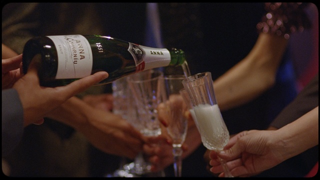 Video Reference: Hand, Bottle, Drinkware, Drink, Fluid, Alcoholic beverage, Solution, Barware, Glass bottle, Alcohol