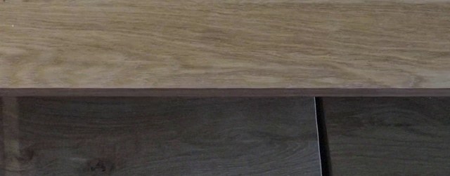 Video Reference: Brown, Rectangle, Wood, Grey, Flooring, Table, Floor, Beige, Wood stain, Material property