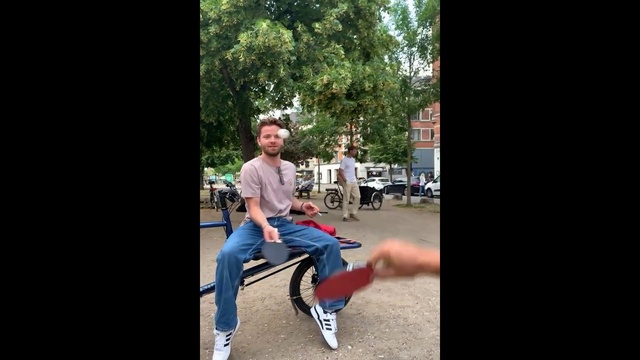 Video Reference: Plant, Wheel, Tire, Flash photography, Tree, Street fashion, Happy, Asphalt, Rolling, Travel