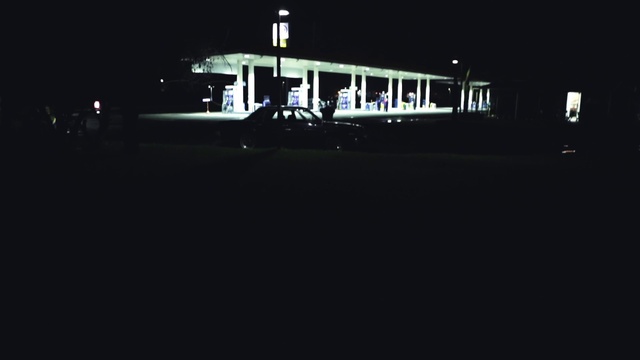 Video Reference: Automotive lighting, Electricity, Gas, Midnight, Font, Darkness, Asphalt, Building, City, Neon