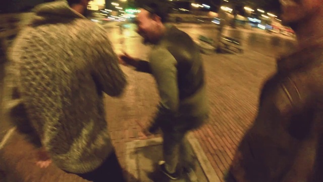 Video Reference: Road surface, Automotive lighting, Event, Pedestrian, Sidewalk, Road, Flooring, City, Fun, Fur