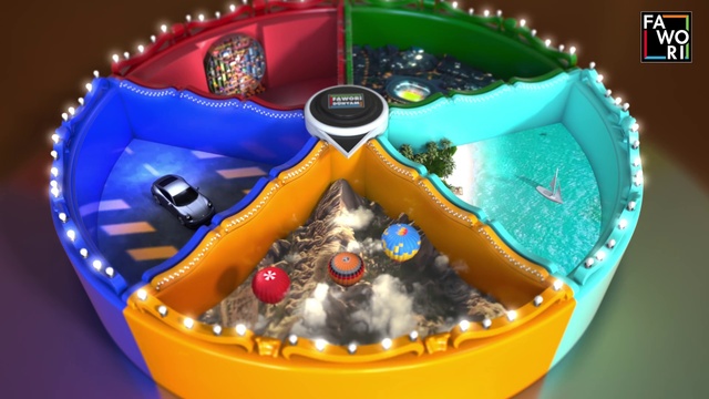 Video Reference: Light, Recreation, Electric blue, Circle, Font, Plastic, Pattern, Fashion accessory, Fun, Games