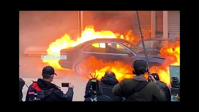 Video Reference: Car, Vehicle, Tire, Motor vehicle, Automotive lighting, Wheel, Window, Automotive design, Fire, Automotive exterior