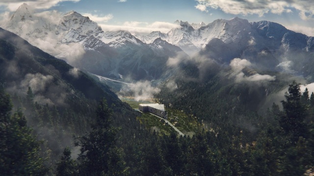 Video Reference: Cloud, Sky, Mountain, Natural landscape, Highland, Sunlight, Atmospheric phenomenon, Terrain, Cumulus, Tree