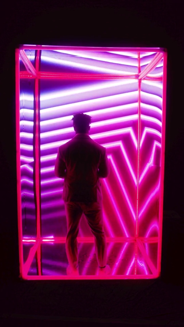 Video Reference: Purple, Pink, Violet, Art, Visual effect lighting, Font, Magenta, Rectangle, Automotive lighting, Electric blue