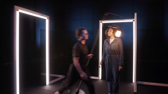 Video Reference: Sleeve, Entertainment, Flash photography, Eyewear, Performing arts, Fashion design, Door, Display case, Event, Art