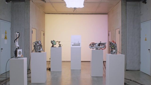 Video Reference: Building, Automotive design, Interior design, Sculpture, Floor, Art, Flooring, Event, Exhibition, Design