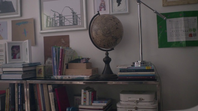 Video Reference: Picture frame, Shelf, Bookcase, Table, Shelving, Book, Desk, Publication, Building, Computer desk