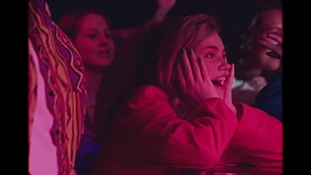 Video Reference: Smile, Purple, Flash photography, Entertainment, Pink, Violet, Magenta, Fun, Event, Happy
