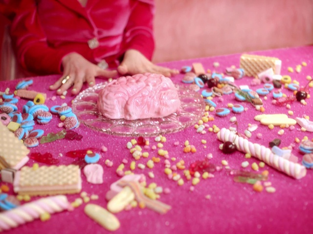 Video Reference: Creative arts, Pink, Cuisine, Art, Magenta, Sweetness, Linens, Pattern, Ingredient, Craft