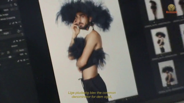 Video Reference: Flash photography, Thigh, Art, Waist, Black hair, Font, Abdomen, Fashion design, Event, Trunk