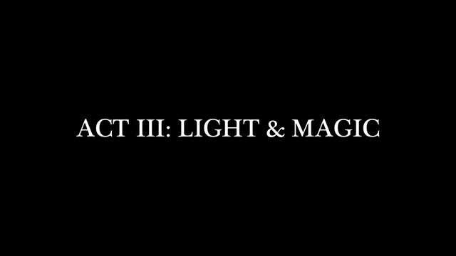 Video Reference: title card, text, black background, white text, chapter title, minimal, typography, intertitle