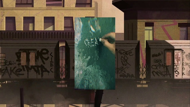 Video Reference: Building, Daytime, Window, Azure, Font, Art, House, Neighbourhood, Material property, Facade