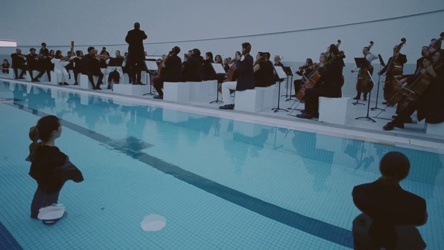 Video Reference: Black, Art, Leisure, Line, Water, Event, Fun, Design, Visual arts, Flooring