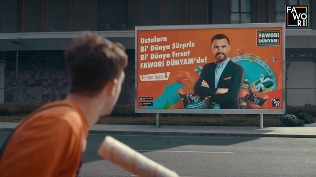 Video Reference: Billboard, Poster, Event, Suit, Advertising, Display device, Signage, Font, Job, T-shirt