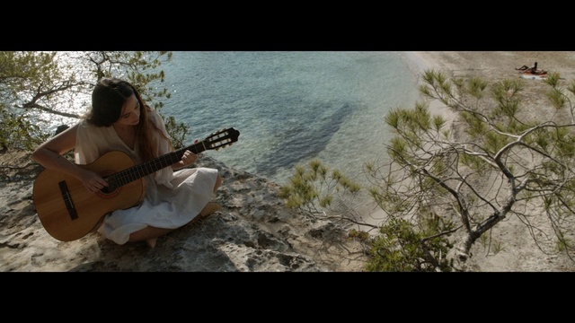 Video Reference: Water, Musical instrument, Guitar, Guitar accessory, Flash photography, Happy, Tree, Folk instrument, People in nature, String instrument accessory