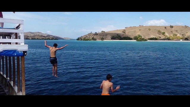 Video Reference: Water, Cloud, Sky, Blue, Azure, Lake, Travel, People in nature, Shorts, Leisure