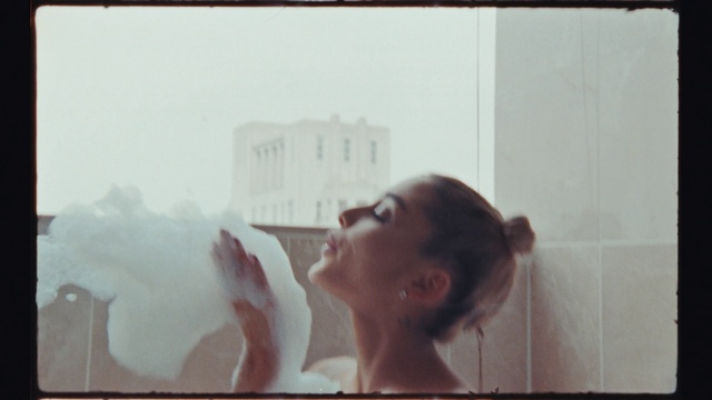 Video Reference: Lip, Shoulder, Window, Eyelash, Neck, Flash photography, Jaw, Gesture, Sky, Eyewear