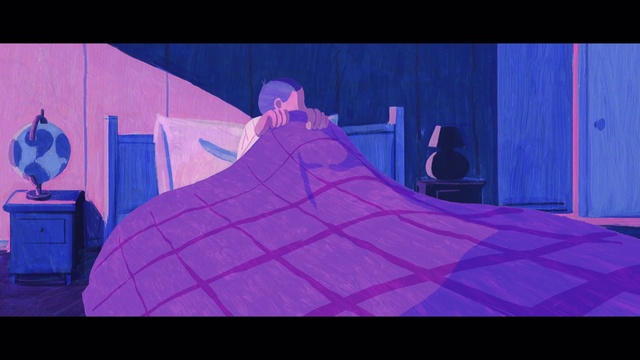 Video Reference: Blue, Purple, Textile, Tent, Violet, Pink, Rectangle, Font, Slope, Magenta