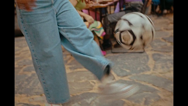 Video Reference: Fawn, Flooring, Thigh, Fun, Leisure, Wood, Human leg, Sand, Recreation, Grass