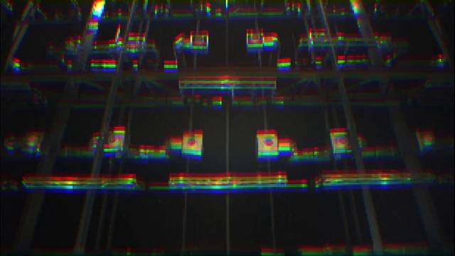 Video Reference: Colorfulness, Technology, Pattern, Electric blue, Symmetry, Visual effect lighting, Art, Fixture, Neon, Rainbow