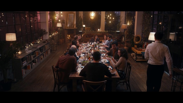 Video Reference: Furniture, Table, Chair, Entertainment, Musical instrument accessory, Tableware, City, Event, Darkness, Music venue