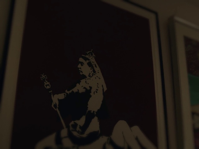 Video Reference: Picture frame, Art, Font, Tints and shades, Wood, Visual arts, Darkness, Room, Monochrome, Graphics