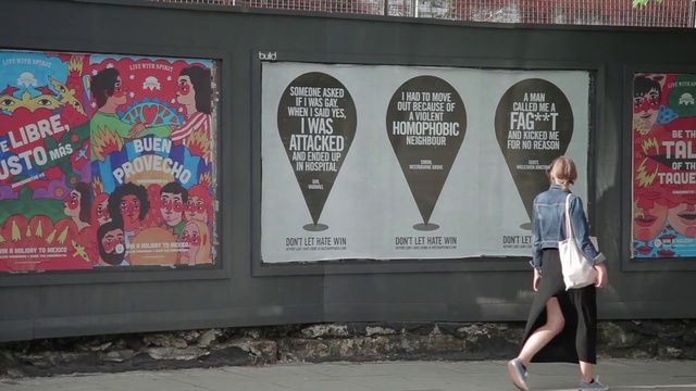Video Reference: Infrastructure, Textile, Shorts, Art, Public space, Tree, Facade, Landmark, Font, Graffiti