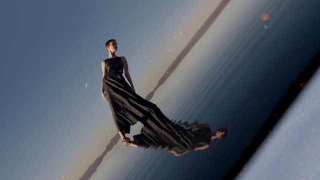 Video Reference: Hair, Sky, Hand, Dress, Flash photography, People in nature, Gesture, Happy, Tree, Wing