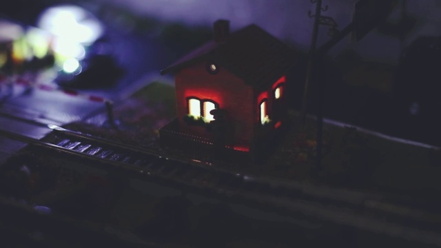 Video Reference: Automotive lighting, Electricity, Gas, Rolling stock, Railway, Midnight, Darkness, Event, Train, Track