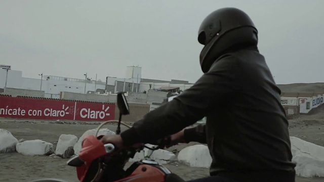 Video Reference: Sky, Window, Motor vehicle, Vehicle, Motorcycle, Jacket, Building, Personal protective equipment, Safety glove, Automotive tire