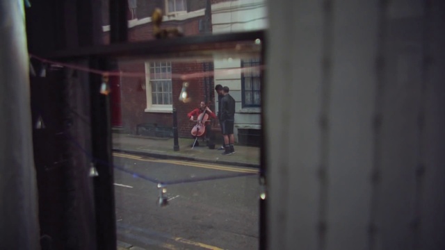 Video Reference: Window, Building, Asphalt, Road surface, Wood, Sidewalk, Sports equipment, City, Road, House