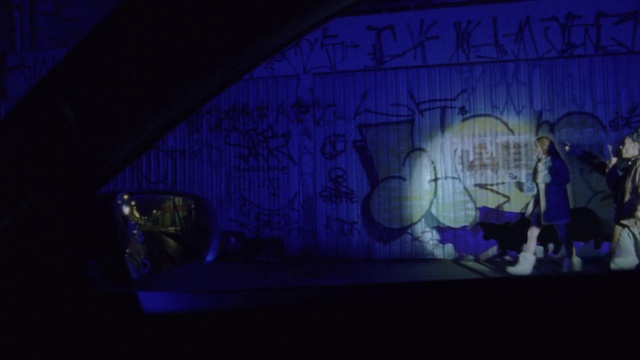 Video Reference: Purple, Art, Violet, Font, Tints and shades, Electric blue, Space, Entertainment, Event, Graffiti