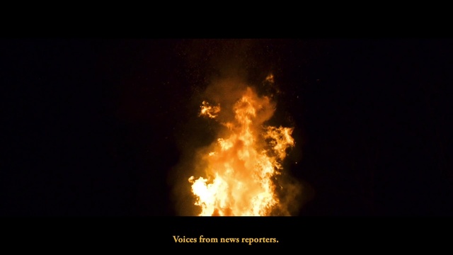 Video Reference: Fire, Pollution, Flame, Heat, Gas, Smoke, Event, Space, Midnight, Darkness