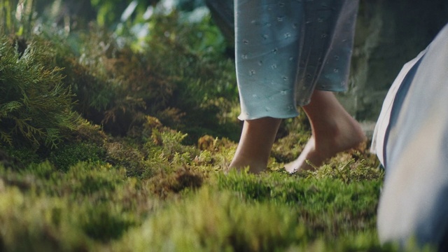 Video Reference: Plant, Shorts, People in nature, Leaf, Human body, Gesture, Vegetation, Sunlight, Calf, Barefoot