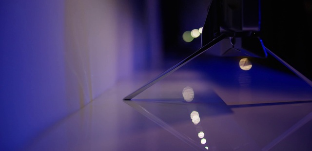 Video Reference: Blue, Purple, Sky, Lamp, Glass, Tints and shades, Electric blue, Ceiling, Space, Lens flare