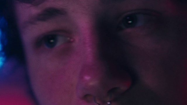 Video Reference: Nose, Cheek, Lip, Eyelash, Mouth, Jaw, Neck, Purple, Ear, Flash photography