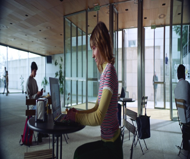 Video Reference: Chair, Table, Event, Engineering, Job, Flooring, T-shirt, Luggage and bags, Conversation, Backpack