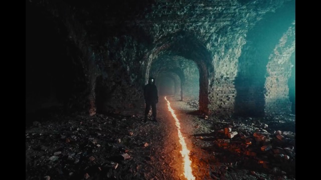 Video Reference: Atmospheric phenomenon, Tree, Landscape, Geological phenomenon, Midnight, Formation, Cave, Road surface, Forest, Road